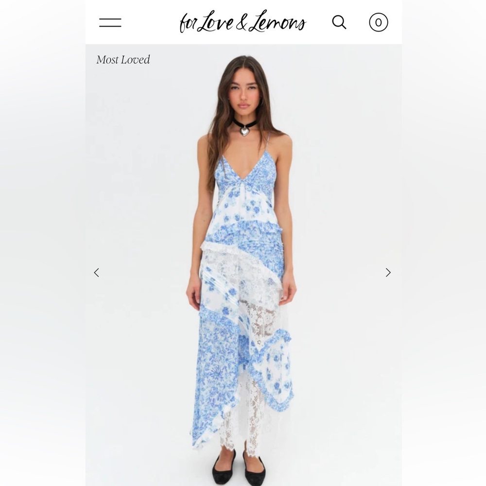 For Love and Lemons Rosalyn Maxi Dress